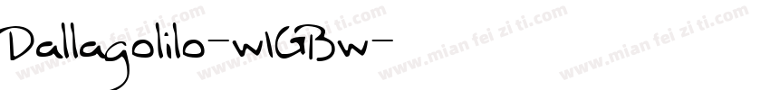 Dallagolilo-w1GBw字体转换
