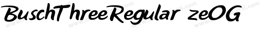 BuschThreeRegular-zeOG字体转换