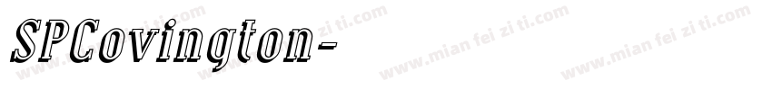 SPCovington字体转换