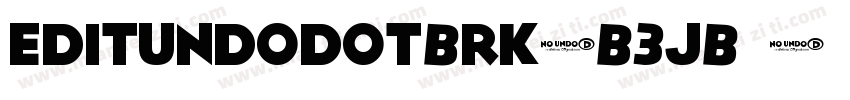 EditUndoDotBrk-B3JB下字体转换