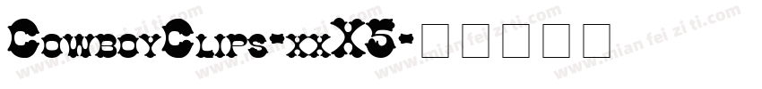CowboyClips-xxX5字体转换