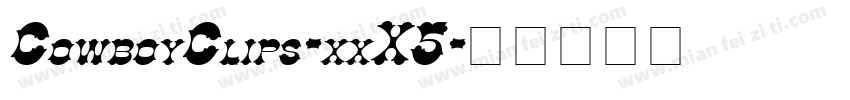 CowboyClips-xxX5字体转换