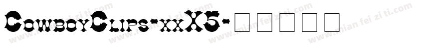CowboyClips-xxX5字体转换