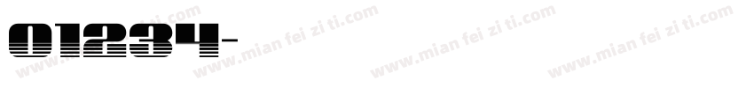 01234字体转换