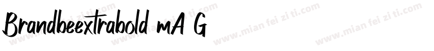 Brandbeextrabold-mA8G字体转换