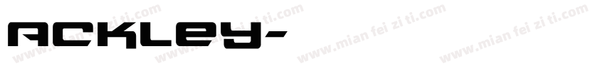 Ackley字体转换