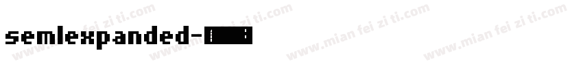 semlexpanded字体转换