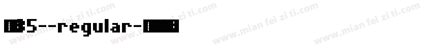 字体35--regular字体转换
