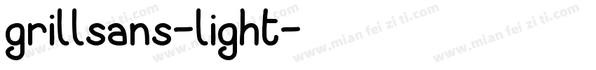 grillsans-light字体转换