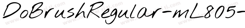 DoBrushRegular-mL805字体转换