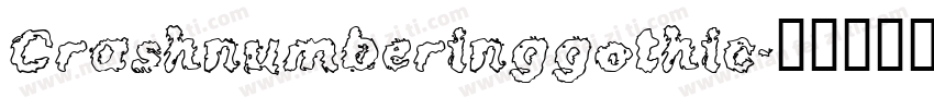 Crashnumberinggothic字体转换