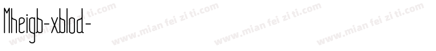 Mheigb-xblod字体转换