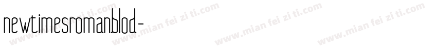 newtimesromanblod字体转换