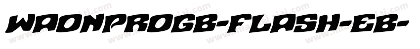 WaonProGB-Flash-EB字体转换