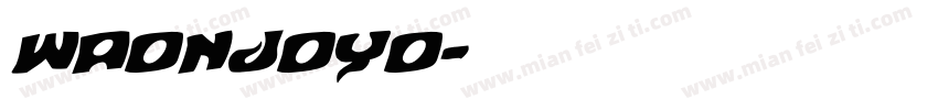 waonjoyo字体转换