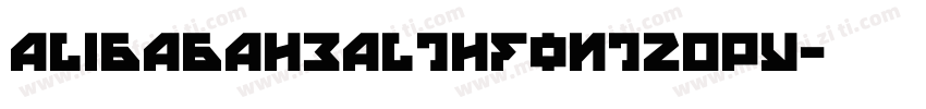 alibabahealthfont20py字体转换