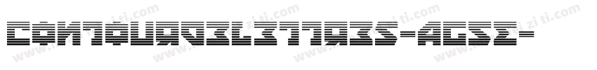 Contourdelettres-ag5E字体转换