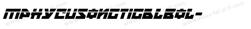 MPHYCuSongTiGblBol字体转换
