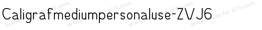 Caligrafmediumpersonaluse-ZVJ6J字体转换
