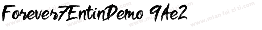 Forever7EntinDemo-9Ae2字体转换