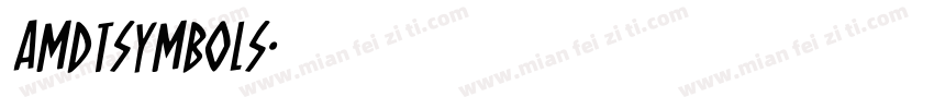 amdtsymbols字体转换