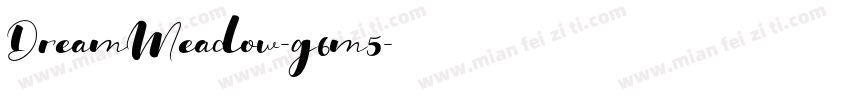 DreamMeadow-g6m5字体转换