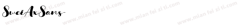 SweiAxSans字体转换