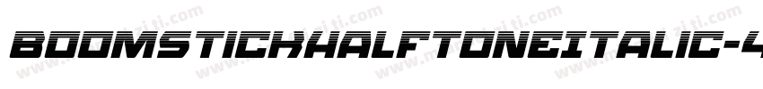 BoomstickHalftoneItalic-40Ll字体转换