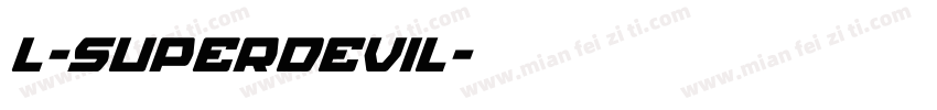 L-SuperDeviL字体转换