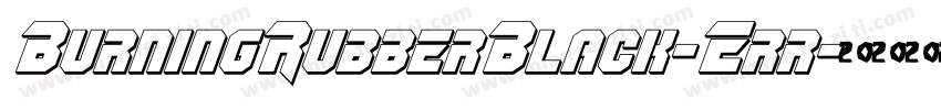 BurningRubberBlack-Err字体转换