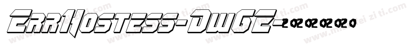 ErrHostess-Dw6E字体转换