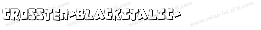 CROSSTEN-BLACKITALIC字体转换