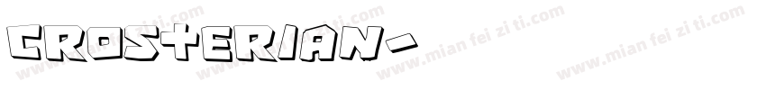 Crosterian字体转换