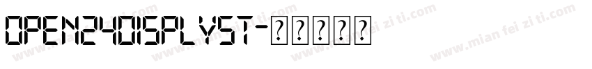Open24Displyst字体转换