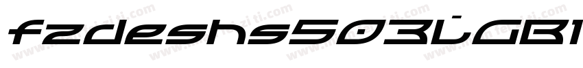 fzdeshs503LGB1字体转换