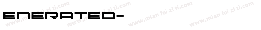 enerated字体转换