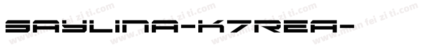 Saylina-K7ReA字体转换