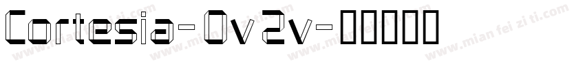 Cortesia-0v2v字体转换