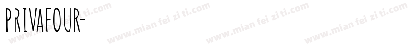 PRIVAFOUR字体转换