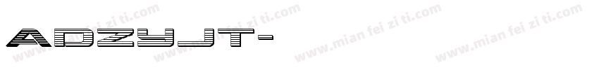 ADZYJT字体转换