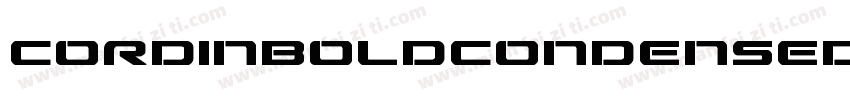 CordinBoldCondensed字体转换