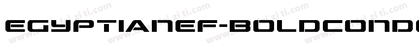 EgyptianEF-BoldCondensed字体转换