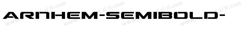 Arnhem-SemiBold字体转换