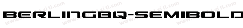 BerlingBQ-SemiBold字体转换