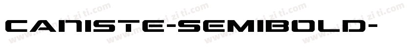 Caniste-SemiBold字体转换