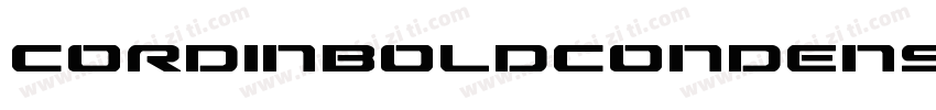 CordinBoldCondensed字体转换