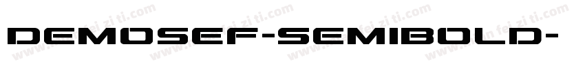 DemosEF-SemiBold字体转换