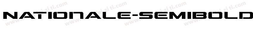 Nationale-SemiBold字体转换