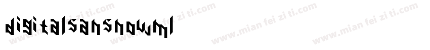 digitalsansnowml字体转换