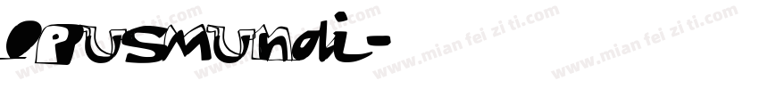 opusmundi字体转换